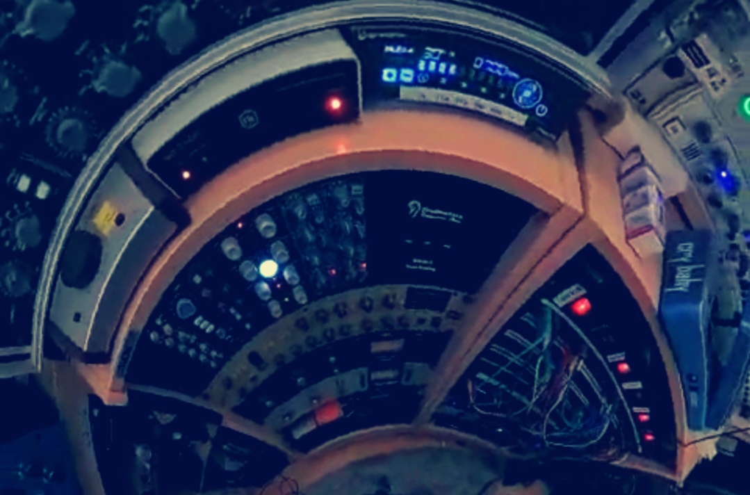 Picture of the TSS Nightbird Controls (in reality it is music studio equipment)